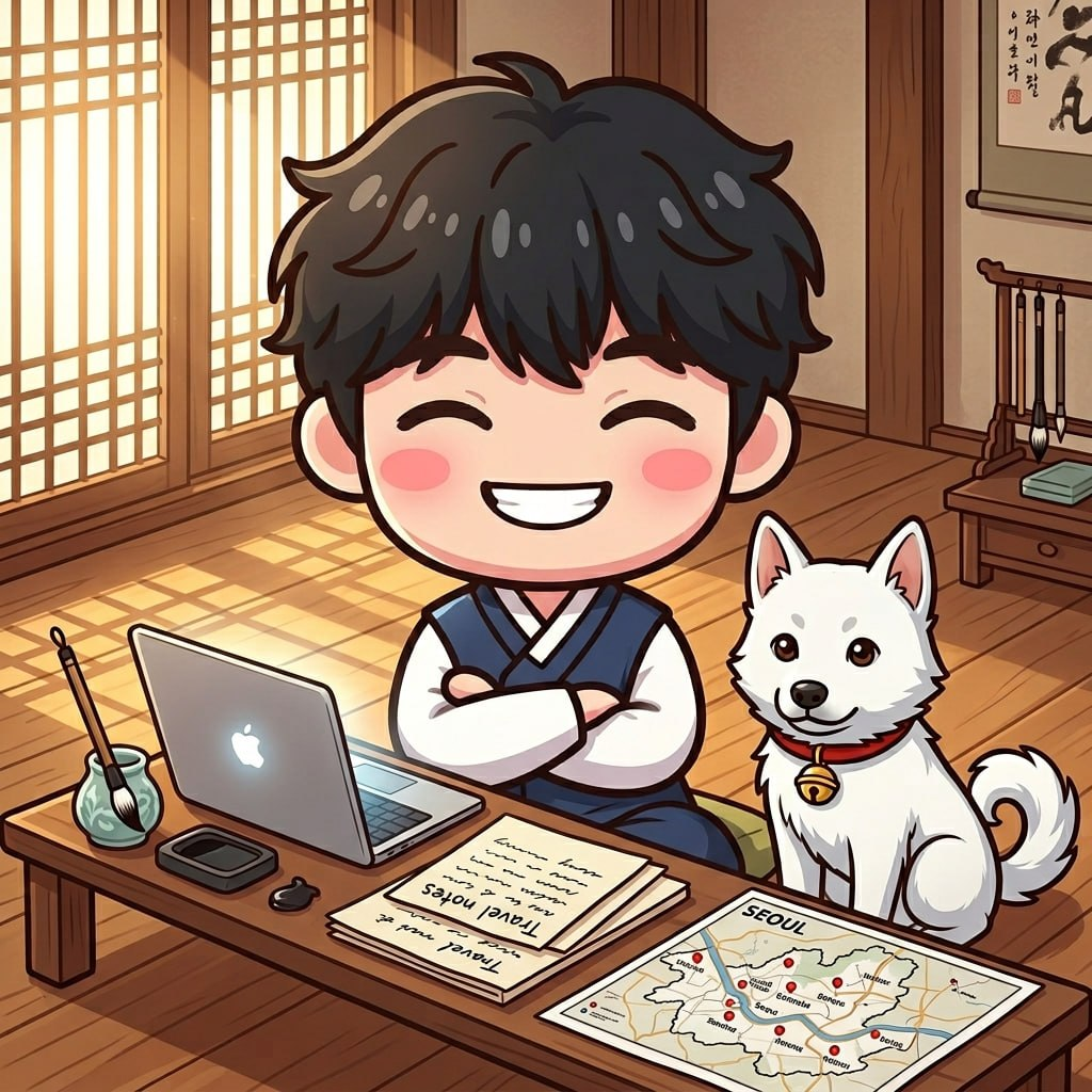 Doryung at his desk preparing your trip